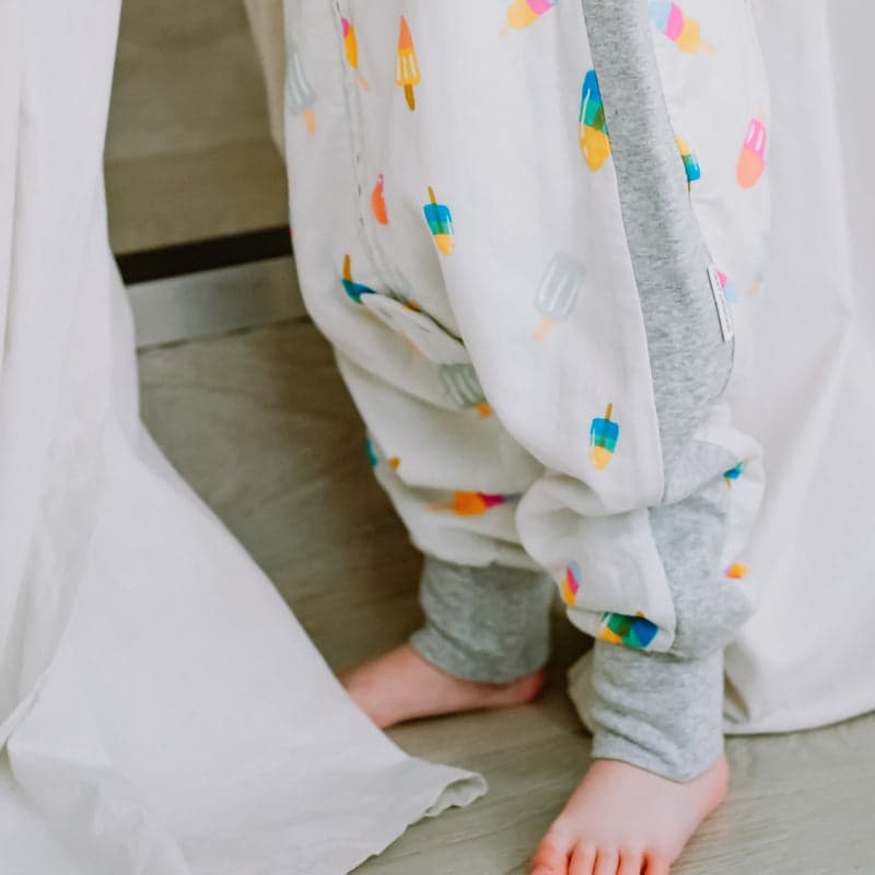 Nest Designs Bamboo Long Sleeve Footed Sleep Bag 1.0 Tog Summer Pops