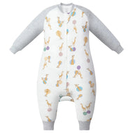 Nest Designs Bamboo Long Sleeve Footed Sleep Bag 1.0 Tog Giraffe Shapes