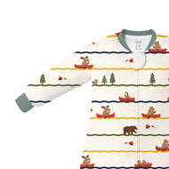 Nest Designs Bamboo Long Sleeve Footed Sleep Bag 1.0 Tog Canoe Do It