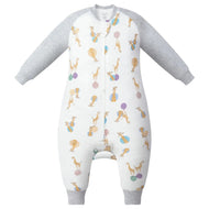 Nest Designs Bamboo Long Sleeve Footed Sleep Bag 1.0 Tog Giraffe Shapes