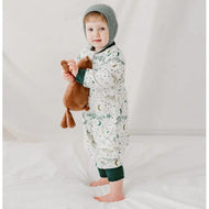 Nest Designs Organic Cotton Long Sleeve Footed Sleep Bag 1.0 Tog Stars White