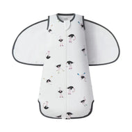 Nest Designs Organic Cotton Swaddle Sleep Bag 1.0 Tog Let's Roll(0-6M)