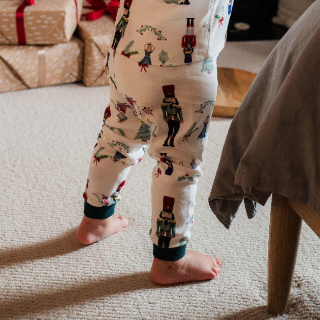 Nest Designs Organic Cotton Two-Piece Long Sleeve Pj Set Nutcracker