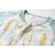 Nest Designs Raglan Bamboo Long Sleeve Footed Sleep Bag 2.5 Tog Cheetah Party