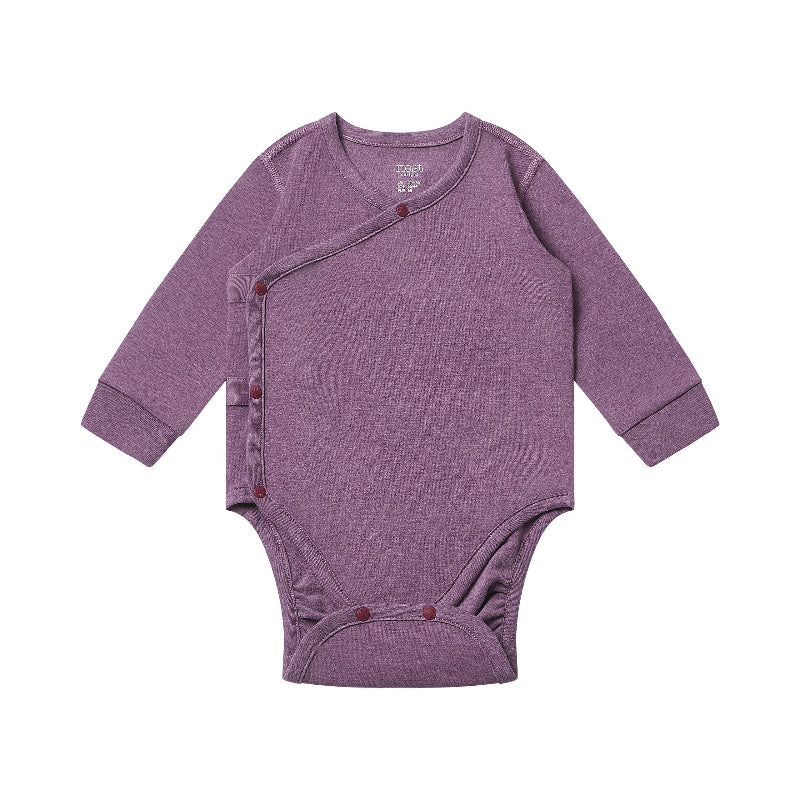 Nest Designs Tanboocel Long Sleeve Kimono Onesie Purple Gumdrop