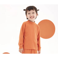 Nest Designs Tanboocel Mock Neck Long Sleeve Shirt Pantone Apricot Orange