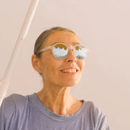 Olivio & Co Oval Sunglasses Adult Classic Olivio Jellyfish White