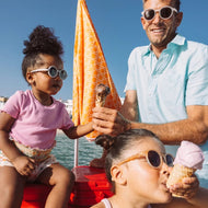 Olivio & Co Oval Sunglasses Kids/Junior Gelato Summer Waffle Special