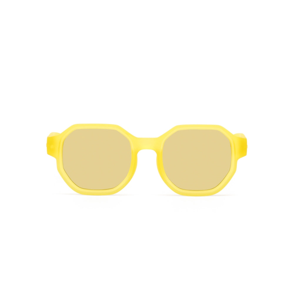 Olivio & Co Square Sunglasses Junior Creative Edition in sunshine yellow plastic frame