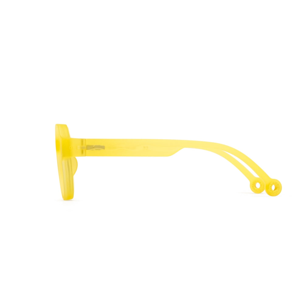 Sunglasses by Olivio & Co, Junior square Creative Edition D Sunshine Yellow with yellow plastic frame