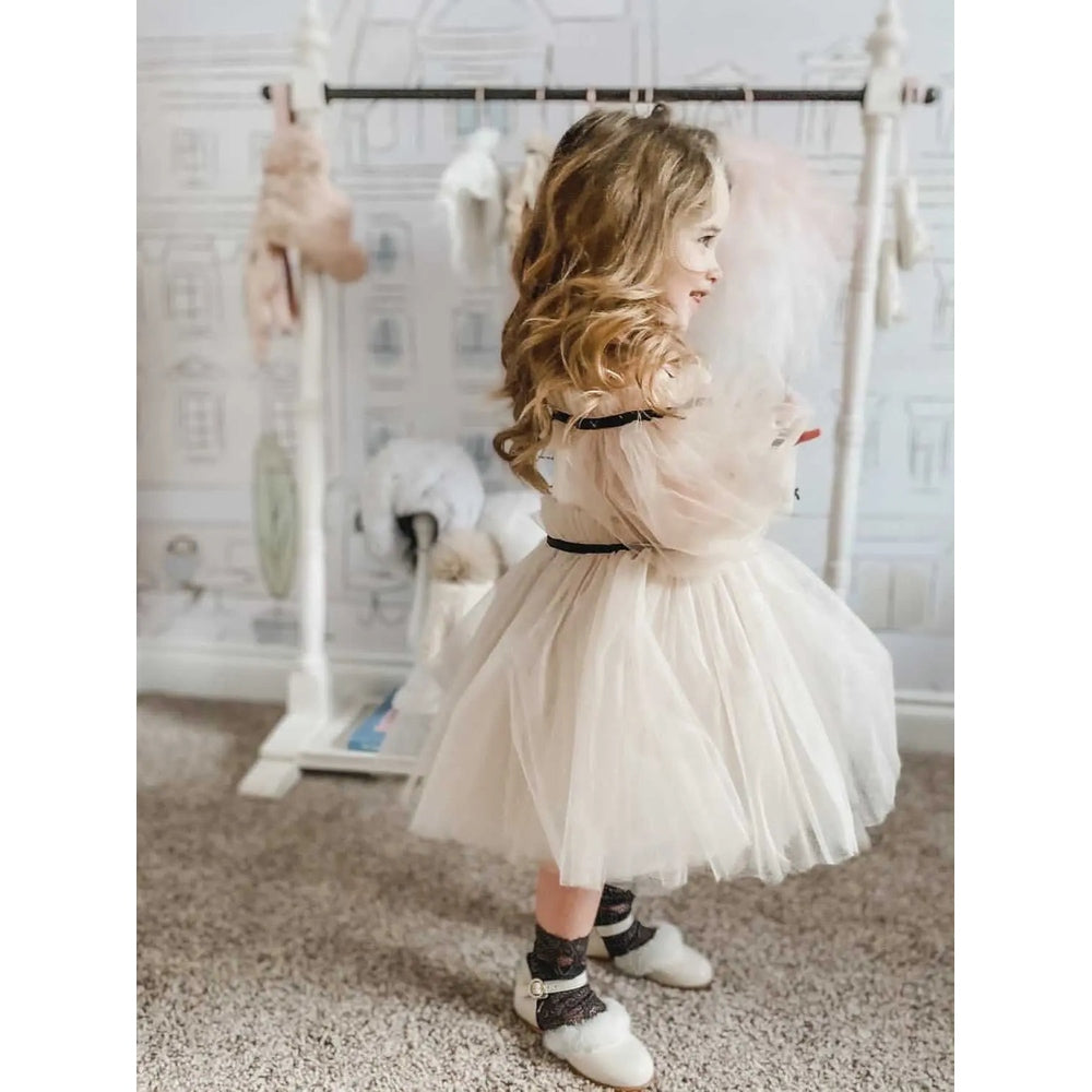 Petite Maison Kids Coco Caramel Tulle Dress