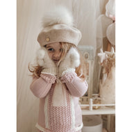Petite Maison Kids Cream Wool Beret