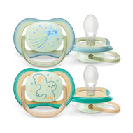 Philips Avent Ultra Air Pacifier Nighttime Sleeping Star And Owl 2 Pack (0-6M)