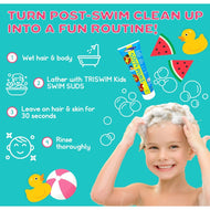 Triswim Kids Swim Suds Chlorine-Out 2-In-1 Shampoo/Body Wash 251 ml
