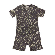 Turtledove London Animal Print Short Set Charcoal