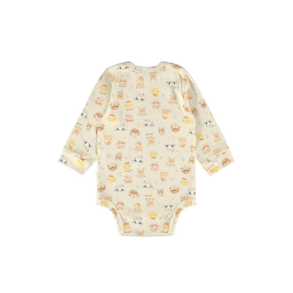 Up Baby Soft Jersey Cotton Long Sleeve Bodysuit Farm