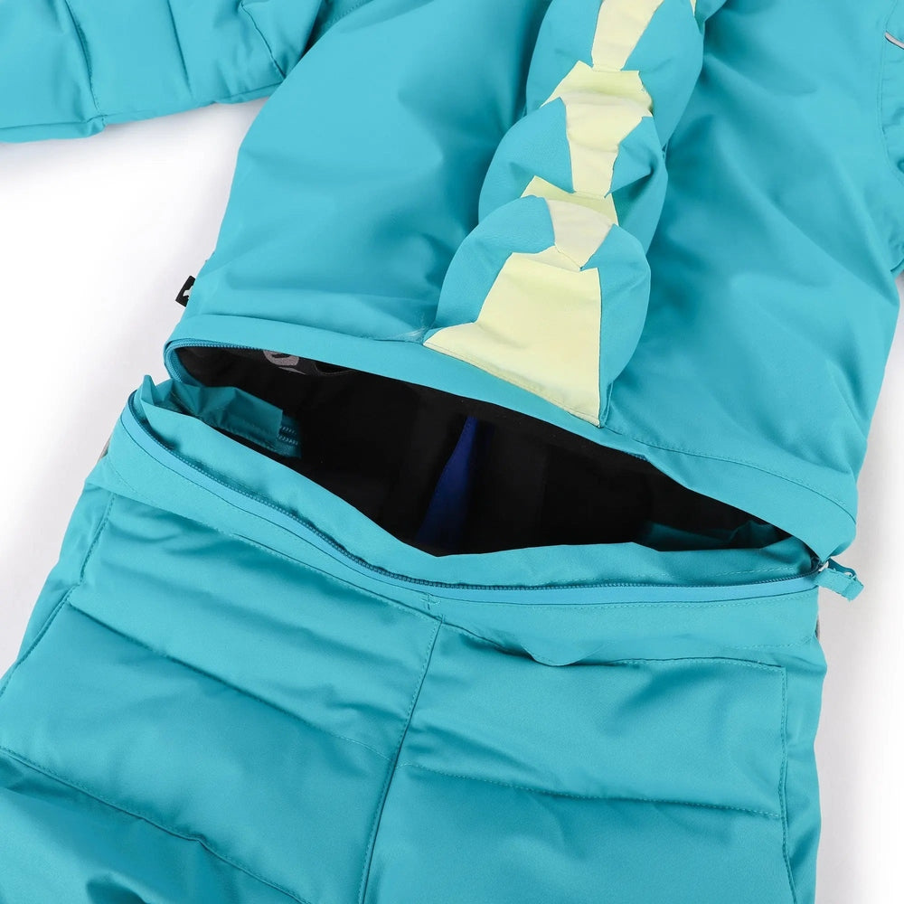 Weedo Blue Mondo Monster Snowsuit + Matching Gloves