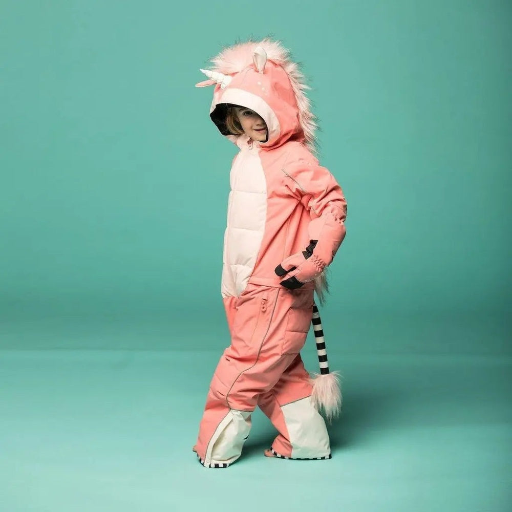 Weedo Unido Unicorn Snowsuit With Glovess