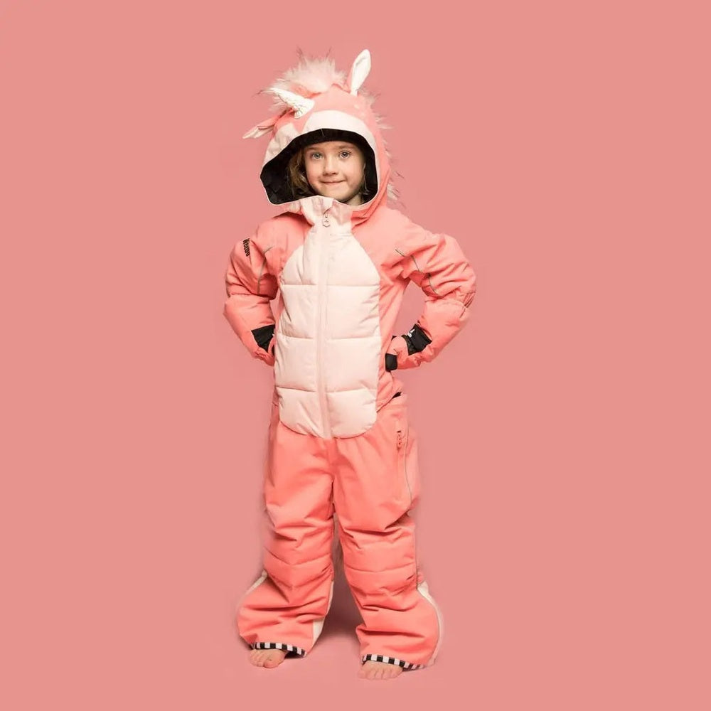 Weedo Unido Unicorn Snowsuit With Glovess