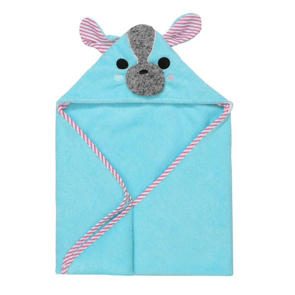 Zoocchini Baby Snow Terry Hooded Bath Towel Yoko The Yorkie