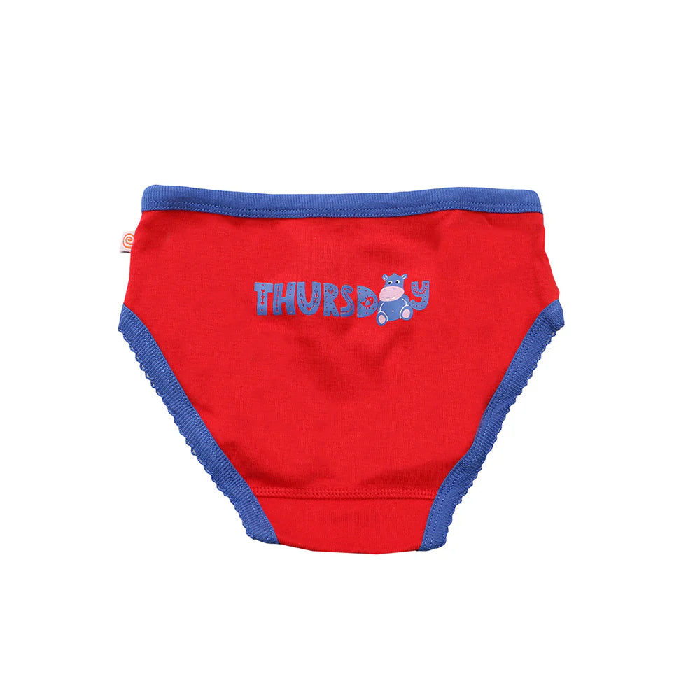 Zoocchini Toddler Organic Pantys 7pk Days Of The Week