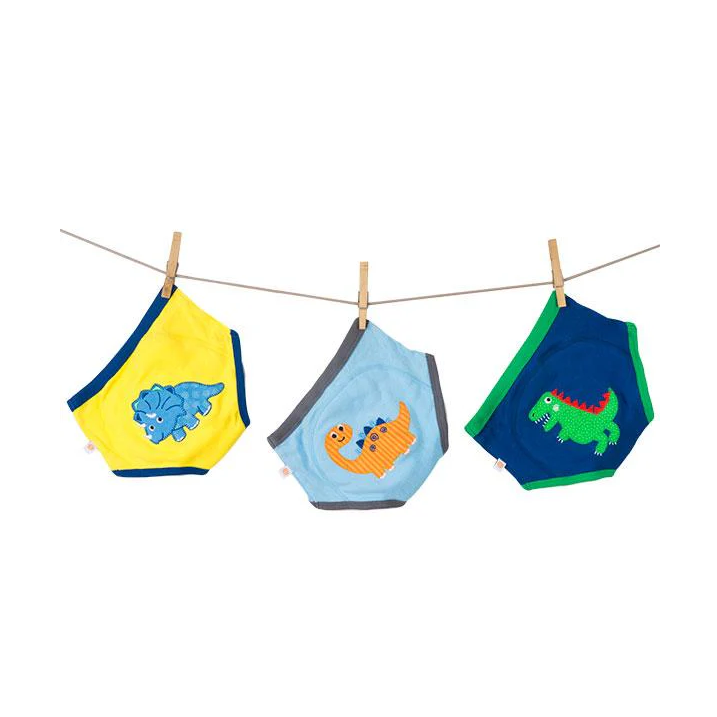 Zoocchini Toddler Organic Potty Training Pants 3pk Jurassic Pals