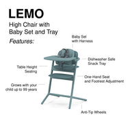 Cybex Lemo 2 High Chair 3-In-1 Set
