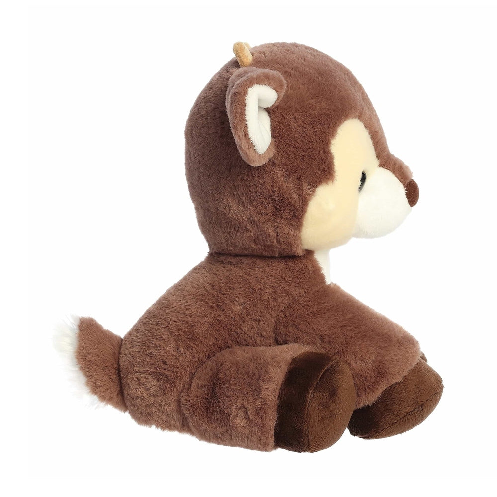 Aurora Holiday Dashing Reindeer Cocoa Brown 8"