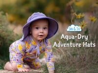 Jan & Jul Kids Water Repellent Adventure Hats Blue Coral