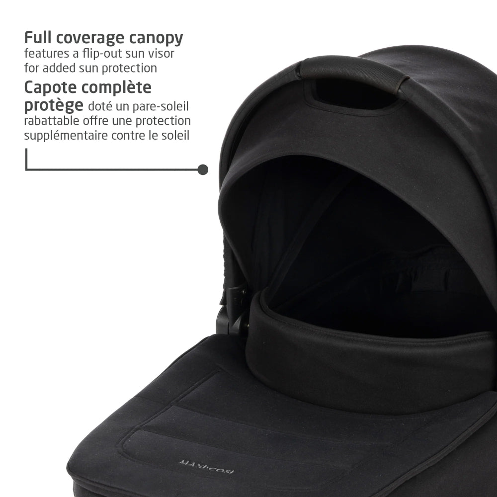 MAXI COSI ORIA2 CARRYCOT TWILLIC BLACK - baby enRoute