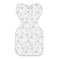 LOVE TO DREAM SWADDLE UP ORIGINAL COTTON 1.0 TOG RAINBOW WHITE