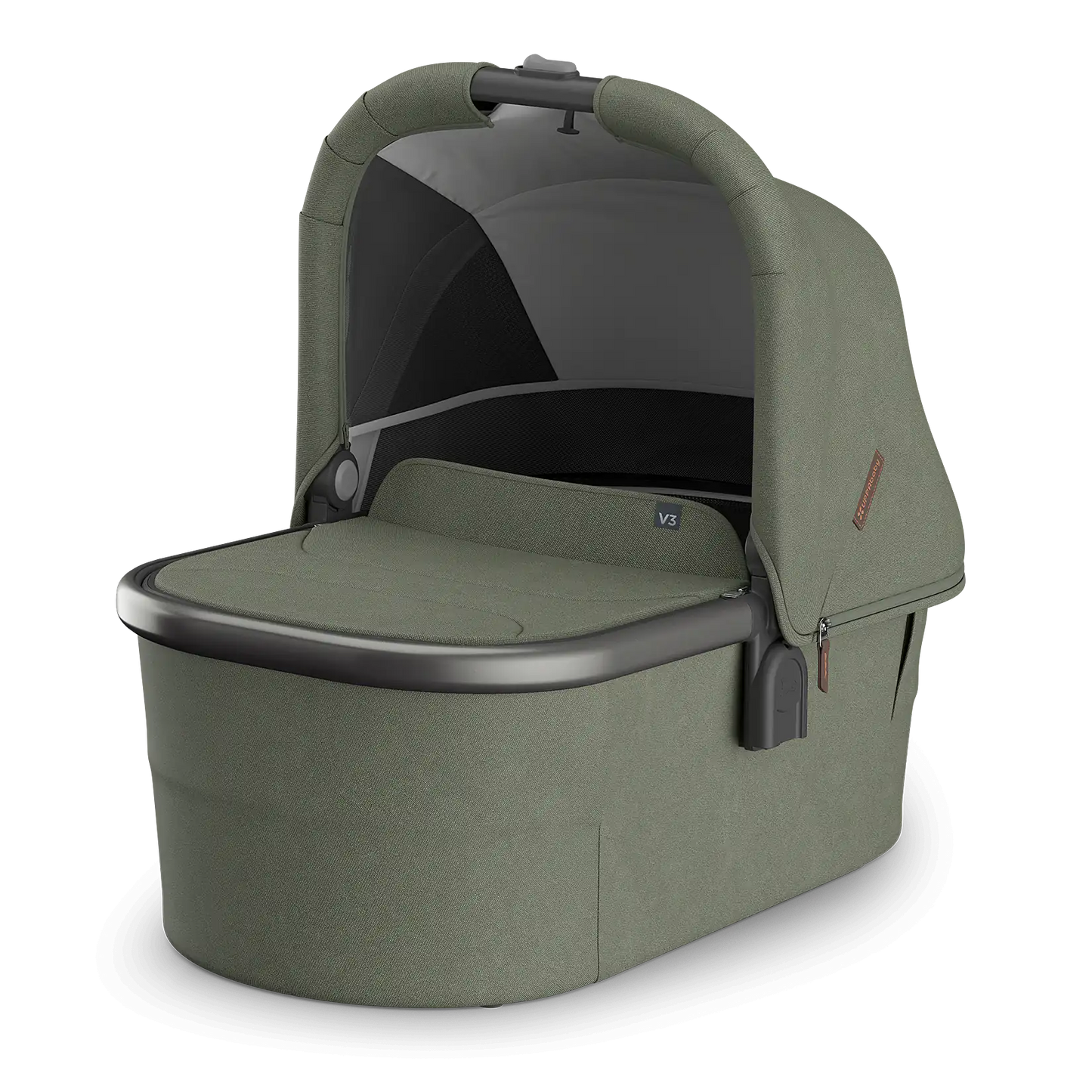 UPPABABY Bassinet V3 in olive green, infant bassinet attachment for stroller