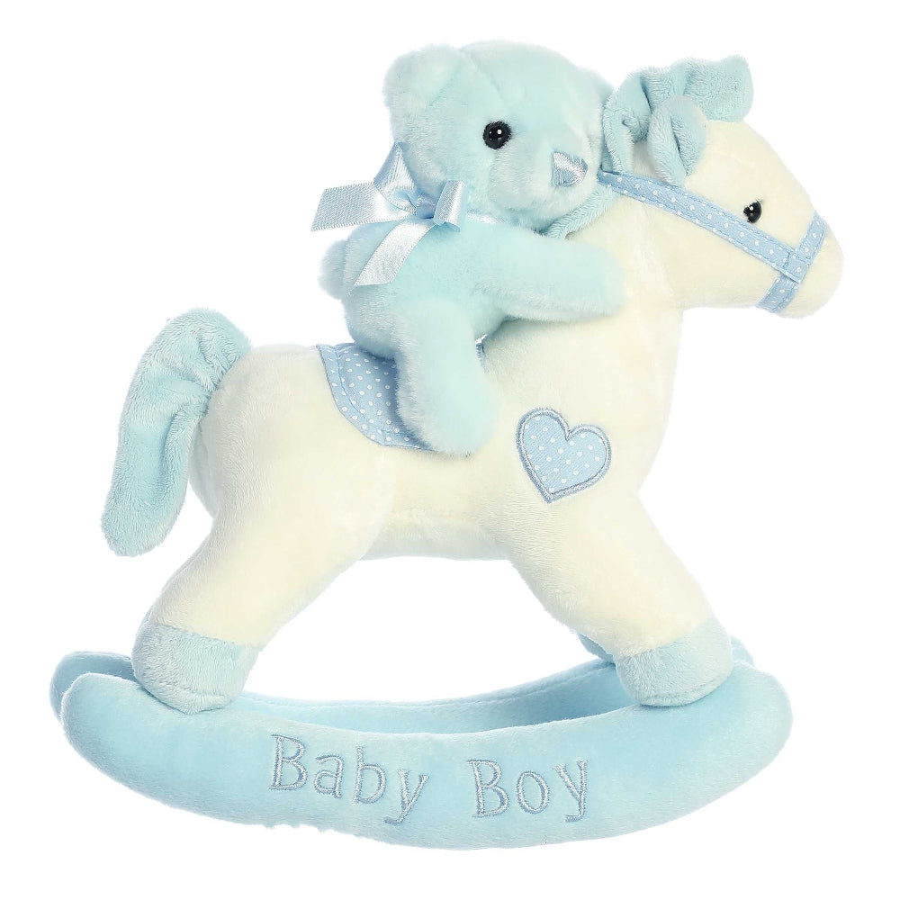 Aurora Ebba Musicals! Baby Boy Rocking Horse 12"