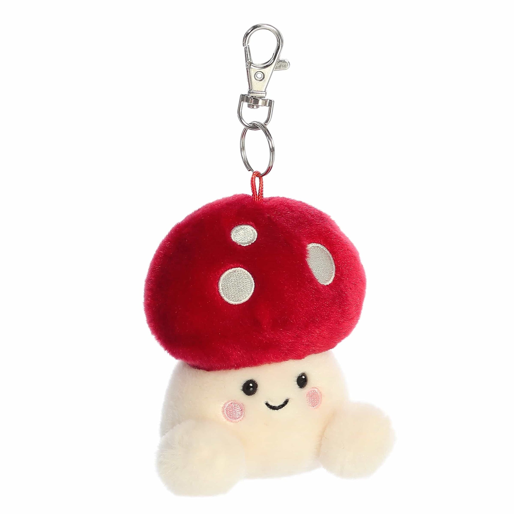Aurora Palm Pals Amanita Mushroom ClipOn 4"