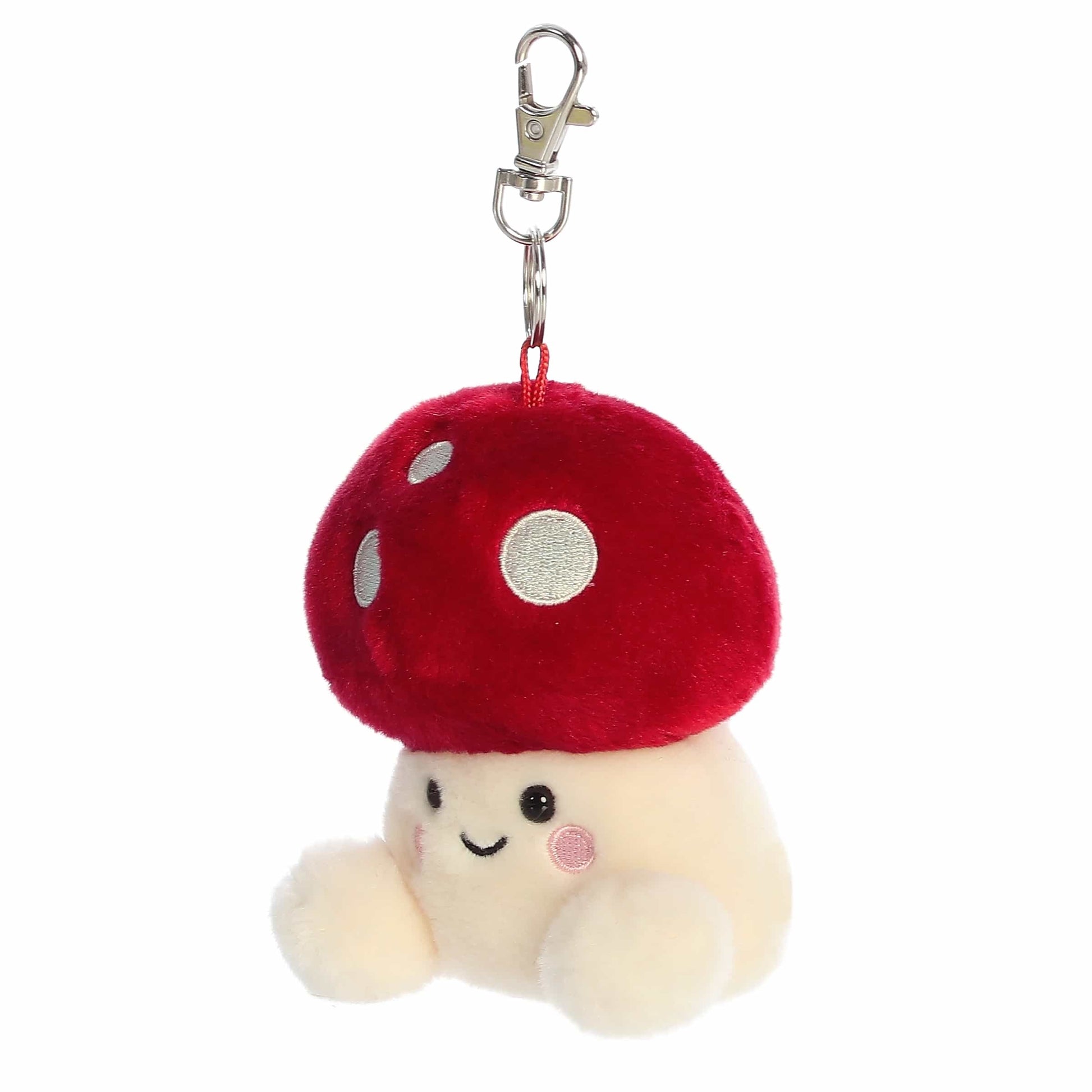 Aurora Palm Pals Amanita Mushroom ClipOn 4"
