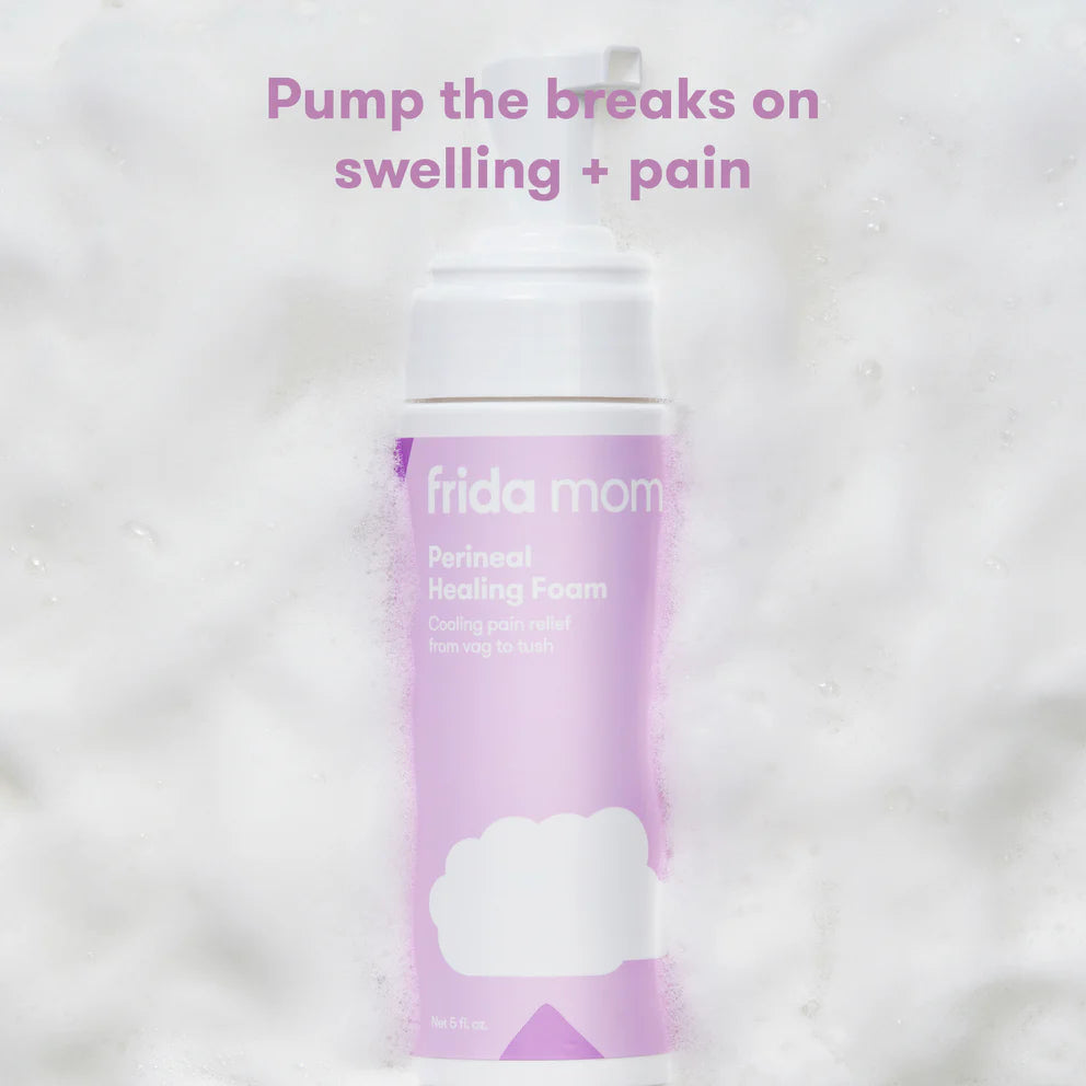 Frida Mom witch hazel perineal healing foam bottle, purple label