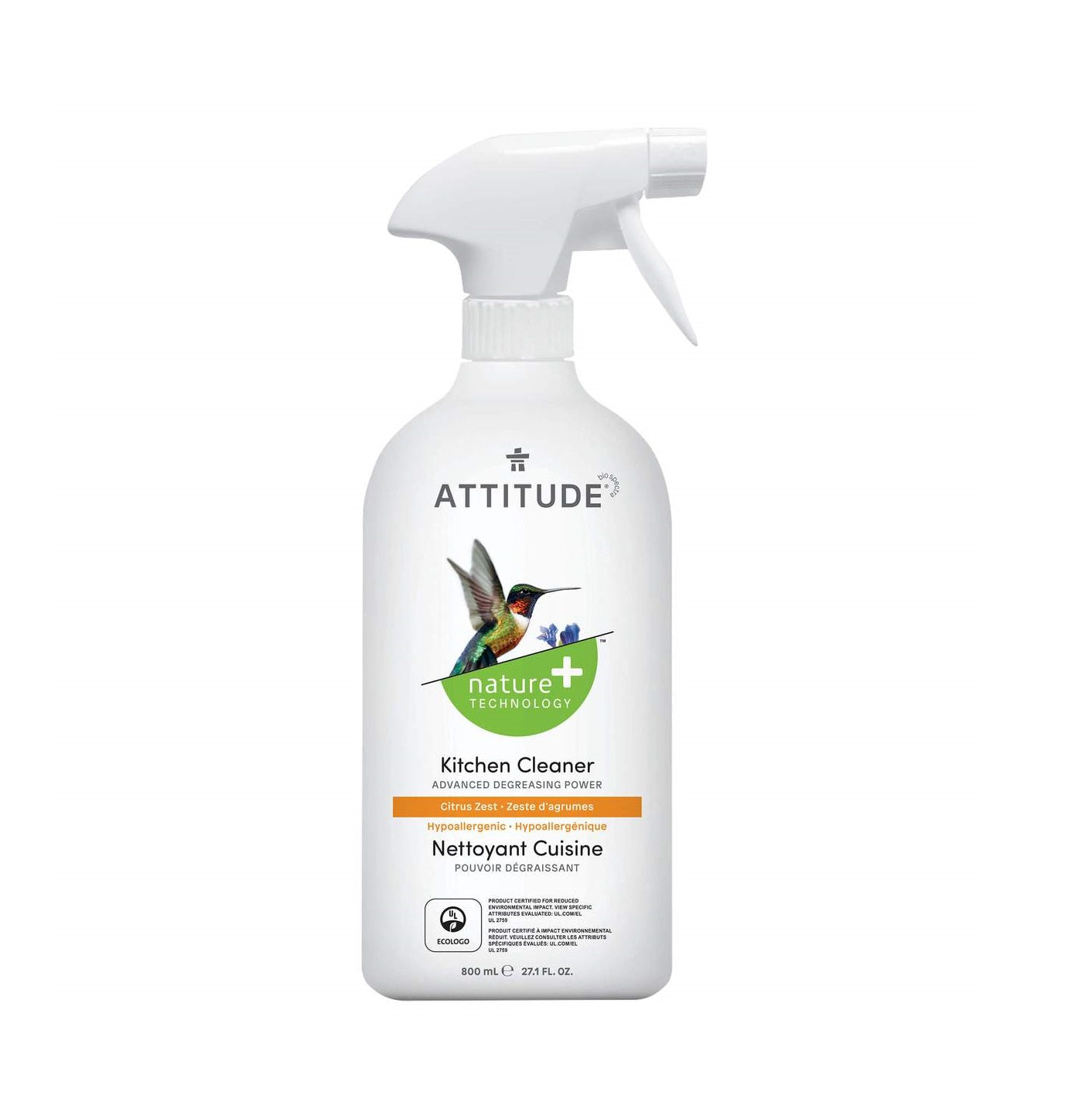 ATTITUDE KITCHEN CLEANER CITRUS ZEST 800 ML