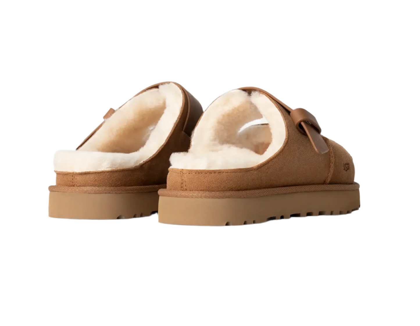 UGG WOMEN'S GREENPORT STRAP SLIDE CHESTNUT - baby enRoute