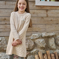 Petite Revery Cotton Knit Dress Cloud