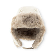 Mini A Ture Matcrister Teddy Lined Winter Hood Angora Cream