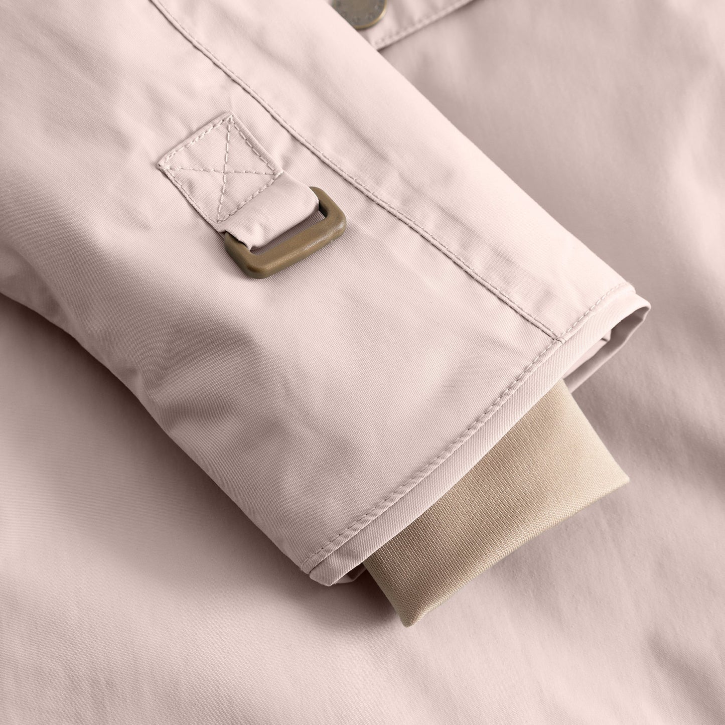 Mini A Ture Matwang fleece-lined winter jacket in cloudy rose with ribbed cuff detail