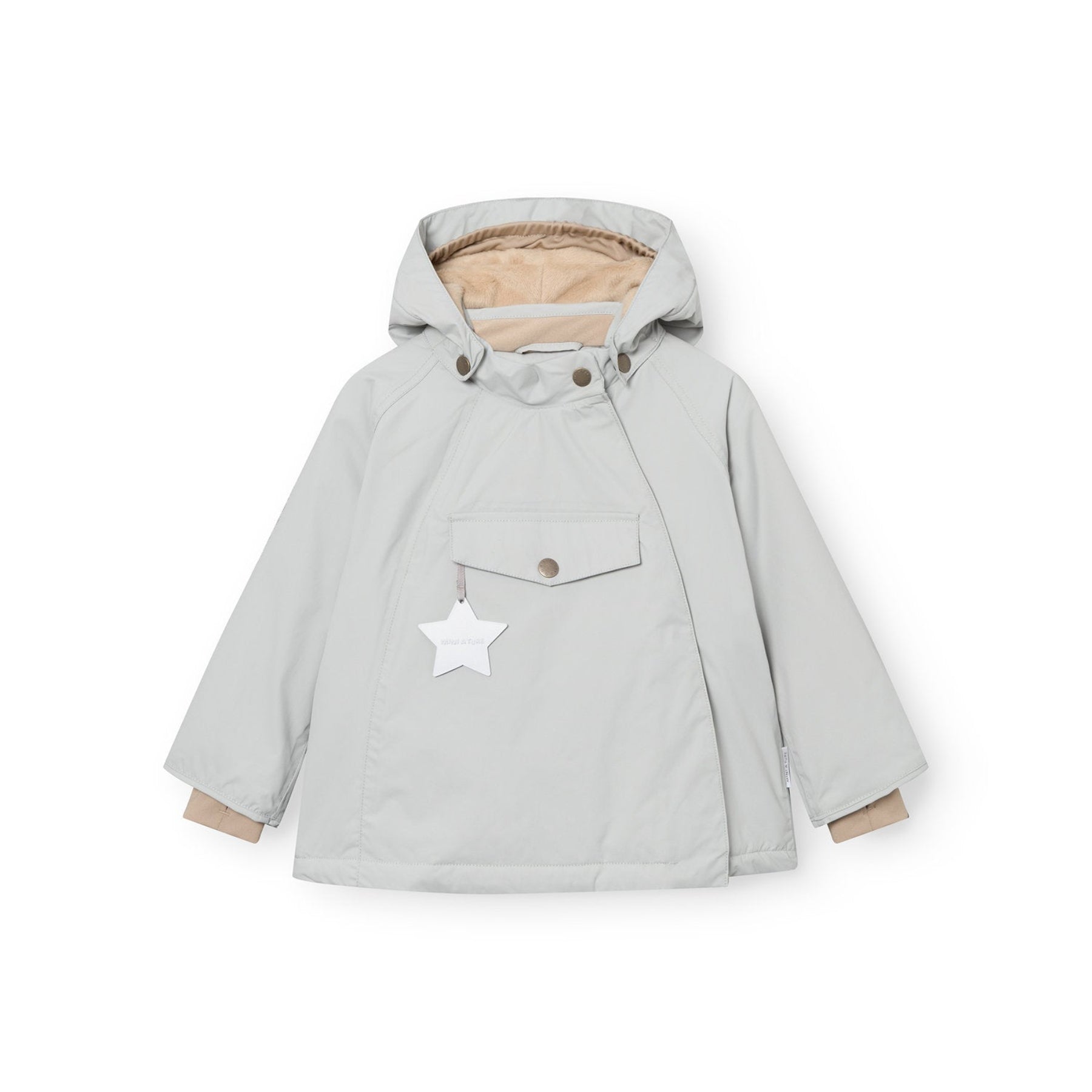 Mini A Ture Matwang Fleece Lined Winter Jacket Grs Puritan Grey
