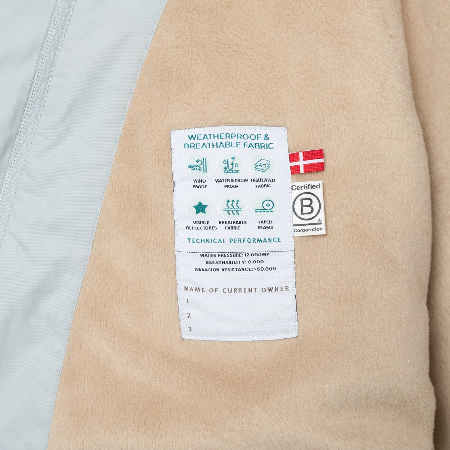 Mini A Ture Matwang Fleece Lined Winter Jacket Grs Puritan Grey