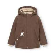 Mini A Ture Matvalonso Fleece Lined Winter Jacket Grs Chestnut Brown