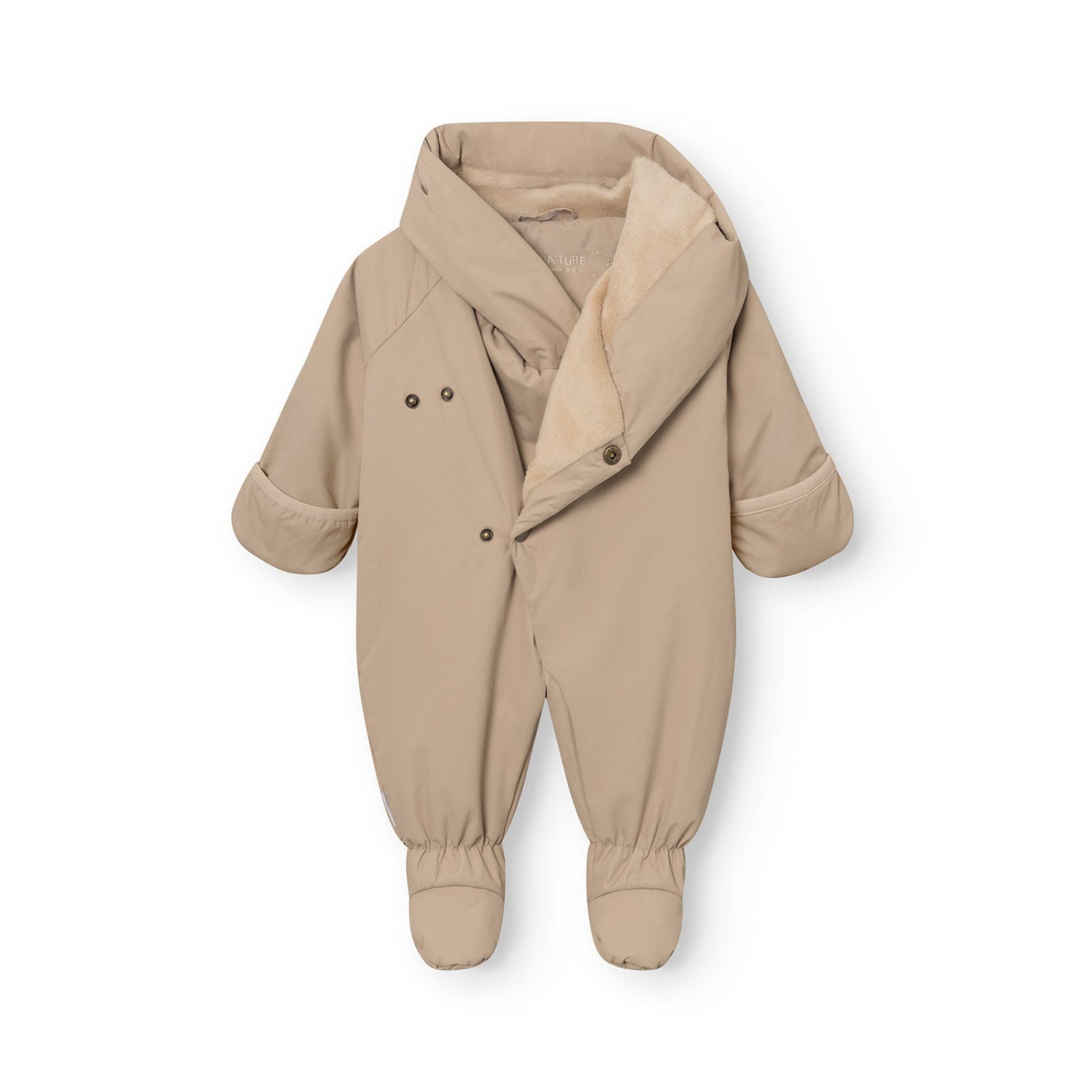 Mini A Ture Matfianna Fleece Lined Winter Pramsuit Grs Savannah Tan