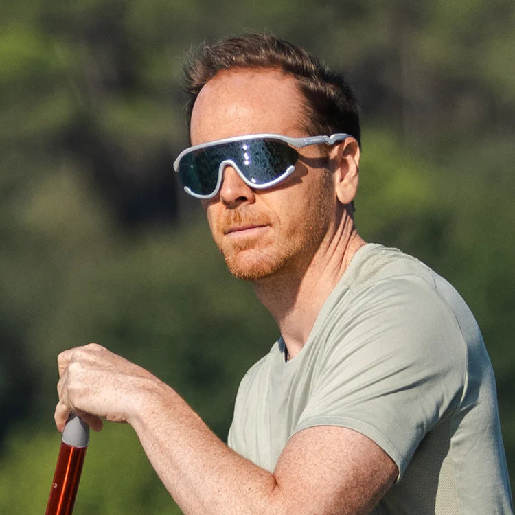Olivio & Co sport sunglasses space silver full-rim