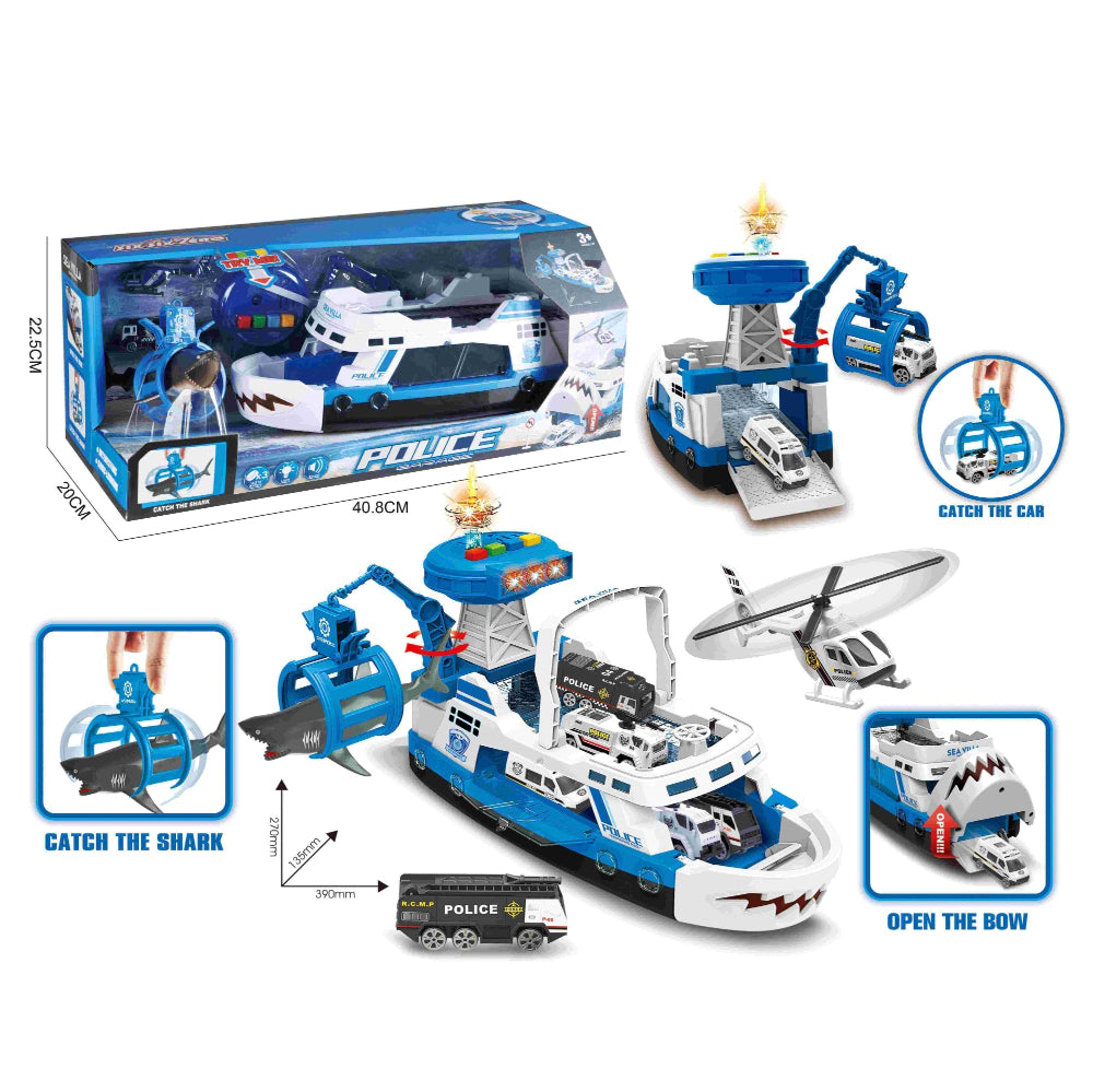 HANDSOME SLINGSHOT SHARK POLICE STORAGE BOAT - baby enRoute