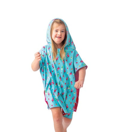FLAPJACKKIDS COVER UP UNICORN/TROPICAL
