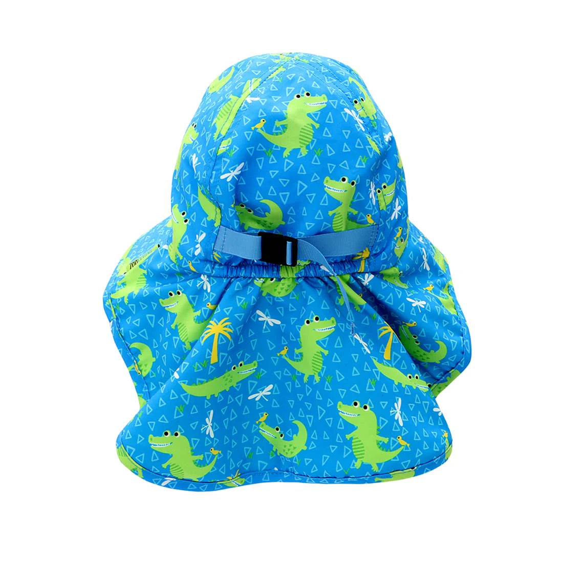 ZOOCCHINI BABY/TODDLER CAPE SUN HAT ALLIGATOR