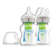 Dr. Brown's 5 oz/150 ml Pp Options Wide Neck Glass Bottles 2 Pack